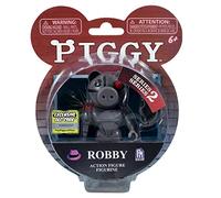 Bizak Piggy Figura 10 cm Robby, Ahora podrás recrear el Juego en casa con Tus Personajes Favoritos, Viene con Accesorios y un código canjeable en el Videojuego, Hay Diferentes Modelos (64238069)