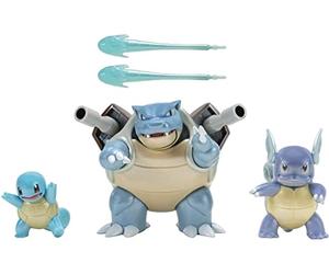 Bizak Pokemon Multipack Evolución Triple, Evolución de Squirtle Incluyendo Wartortle y Blastoise, Las Figuras Crecen según la evolución, de 5, 8 y 12cm, A Partir 4 años (63222773)
