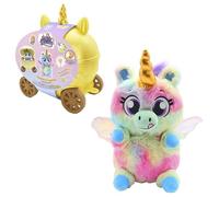 Bizak Reino Mágico Carroza Destello de Arcoíris, Unicornio Sorpresa con carroza mágica y Accesorios, Incluye Pegatinas y Collar, Guarda Tus Secretos en el Cofre, 6 para coleccionar (64499008-4)