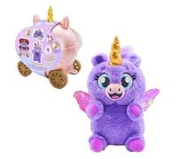 Bizak Reino Mágico Carroza Lavanda Luminosa, Unicornio Sorpresa con Carroza Mágica y Accesorios, Incluye Pegatinas y Collar, Guarda Tus Secretos en el Cofre, 6 para Coleccionar (64499008-2)