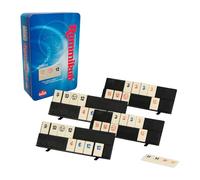 Bizak, Rummikub Caja Metalica, Edición de Viajes, Juego de Mesa para Niños +6 Años, Juego Estratégico para Toda la Familia, Juegos de Mesa para 4 Jugadores (64550105)