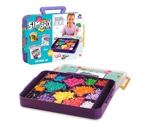 Bizak Simbrix Connect & Wow Estudio 3D, maletin de construccion con brix de 16 Colores, Plantillas y Conectores, Juguete para niños y niñas de más de 5 años (64008005)