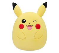 Bizak squishmallow guiño 35 cm, peluche - cojin oficial de pokemon su