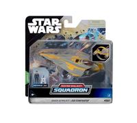 Bizak Star Wars Micro Galaxy Squadron Anakin Skywalker's Jedi Starfighter - Vehículo de Clase Starfighter de 12cm con Figuras de 2,5 cm (62610039)