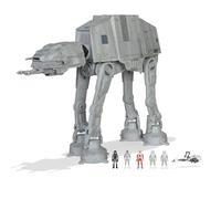 Bizak Star Wars Micro Galaxy Squadron AT-AT - Vehículo de Asalto de 25 cm con Accesorios y 5 Figuras (62610170)