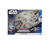 Bizak Star Wars Micro Galaxy Squadron, Nave Halcon Mileanrio con Lux y Sonido, Incluye 4 Figuras (62610022)
