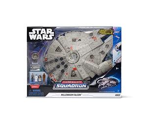 Bizak Star Wars Micro Galaxy Squadron, Nave Halcon Mileanrio con Lux y Sonido, Incluye 4 Figuras (62610022)