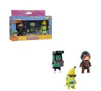 Bizak Stumble Guys Pack de 3 Figuras de acción 8 cm Set Banana Guy, Varios Personajes para coleccionar, Licencia Oficial del Videojuego de derribos, Adultos Fans y niños o niñas +8 años (64113003-3)