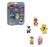 Bizak Stumble Guys Pack de 5 Figuras de acción 6 cm Set 4, 4 Grupos de Personajes para coleccionar, Licencia Oficial del Videojuego de derribos, Adultos Fans y niños o niñas Desde 8 años (64112045)
