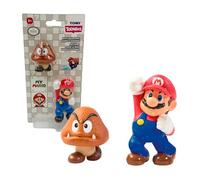 Bizak Super Mario Salpicadores para el Baño Mario y Goomba, Figuras blanditas Que lanzan Agua, Juguetes de baño para niños, Set 2 Personajes Oficiales Nintendo, +2 años (30693906-1)