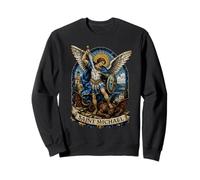 Bizantino San Miguel Arcángel Sagrado Icono Arte Sudadera