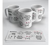 Bizarrap merch - Taza Quedate que la noche sin ti duele BZRP | Regalo fans Bizarrap (Cerámica 355ml)