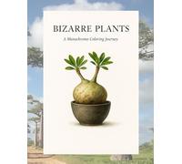BIZARRE PLANTS 塗り絵ブック: - 静寂と造形の美 - A Monochrome Coloring Journey from Japan