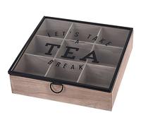 bizarshop.com - - New products - Houten theedoos - 9-vaks theekist