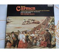 BIZET Georges (Francia) - BIZET, Georges: Carmen (Opera in Four Acts - Libretto by Henri Meilhac e Ludovic Halevy) -- Georg Solti (cond), London Philharmonic Orchestra, Troyanos, Domingo, Van Dam -- Decca () ----VINYL-DEC D11D3-DECCA - Inghilterra-BIZET Georges (Francia)-DOMINGO Placido (tenore - dir); London Philharmonic Orchestra; SOLTI Georg (dir - pianoforte); TROYANOS Tatiana (contralto); VAN DAM Jose' (basso - baritono)