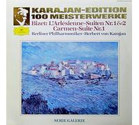 BIZET:L'ARLESIENNE SUITE NR 1&2/CARMEN SUITE NO1 VINYL LP BERLIN PHILHARMONIC VON KARAJAN 1971