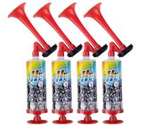 BIZOI 4 Piezas Bocina Aire Comprimido, Cuerno de Aire, Bomba de Bocina de Aire de Mano, Bocina de Aire Manual, Cuerno Neumático Manual para Coche, Barcos, Eventos Deportivos