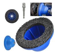 BIZOI Amoladora de Cubo de Rueda para Coche, Amoladora de Cubo de Rueda, 150 mm Lijadora de Cubo de Rueda, Amoladora de Cubos para Eliminar el Óxido de Las Ruedas del Coche, Cambio de Llanta