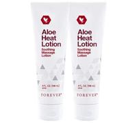 Bizzico 2 tubos de loción térmica de aloe para siempre (3 x 4 oz), loción de masaje calmante para músculos cansados y piel seca, unisex, atletas y personas activas físicamente