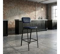 Taburete de bar Debbie Vintage Azul
