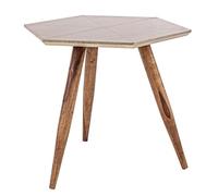 Bizzotto Gaspard Mesa, Madera, marrón, 50 x 50 x 50 cm