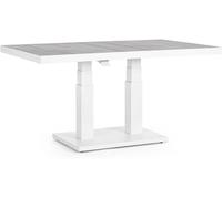 Bizzotto Mesa con tapa de cerámica blanca 140X85X49/72