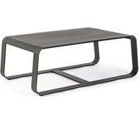 Bizzotto Mesa de centro de aluminio antracita de 105x62