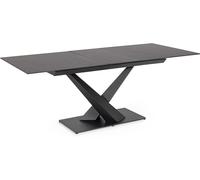 Bizzotto Mesa extensible en acero y gres porcelánico 160/200x90 cm