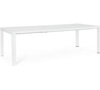 Bizzotto Mesa extensible en aluminio 180-240x100 blanco