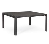 Bizzotto Mesa extensible Kiplin de aluminio barnizado de exterior para jardín y porche 149 x 97/149