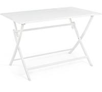 Bizzotto Mesa plegable en aluminio color blanco 110x70