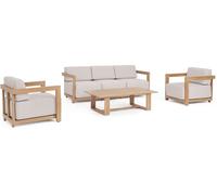 Bizzotto Sala con cojines con sillones y mesa de aluminio.