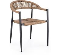 Bizzotto Silla en aluminio y fibra sintética antracita/natural