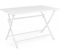 Bizzotto Mesa plegable en aluminio color blanco 110x70