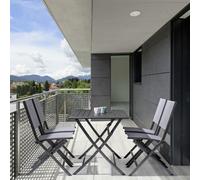 Mesa plegable Elin 110X70 Antracita Lh32