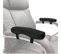 BJ-SHOP Almohadilla para Reposabrazos de Silla de Oficina Cubierta de Apoyabrazos para Silla de Oficina Almohada Ergonómica de Espuma con Memoria (Negro)