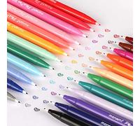 BJ-SHOP - Rotuladores permanentes para colorear (24 colores, 0,4 mm, para Bullet Journal Planner, tomar notas y colorear libros