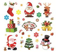 BJ-SHOP Vinilo Navideño Navidad Pegatinas de Ventana Calcomanías de Ventana de Navidad para Escaparate Navideño 10 Hojas