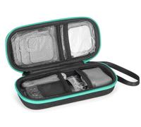 Bjabtan TENS - Funda para unidad con 10 almohadillas de repuesto TENS, funda de viaje rígida de EVA, funda de transporte compatible con máquinas Belifu/AUVON/AVCOO Tens y accesorios