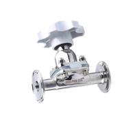 BJADUDJFB Válvula de diafragma de Triple Abrazadera de 1,5" y 2" DN15, DN20, DN25 y DN50(38mm x Ferrule 50.5)