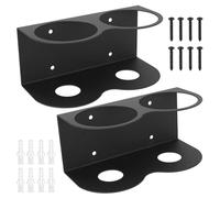 BJBJJIU 2 Pcs Soporte de Pared para Botellas de Spray, Soporte para Latas de Aerosol de 2 Ranuras, para Organizador de Herramientas Eléctricas de Aire Comprimido Hogar Garaje Taller Accesorios