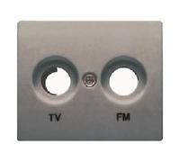 Bjc - 18330-an tapa toma tv-fm iris-aura acero neptuno Ref. 6531030260