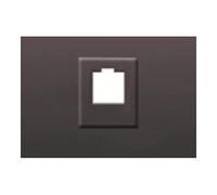 Bjc coral color - Tapa toma rj11 y rj45 serie coral gris lava