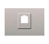 Bjc coral color - Tapa toma rj11 y rj45 serie coral plata luna