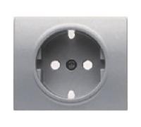 Bjc mega - Tapa base enchufe seguridad mega aluminio prusia