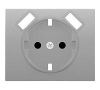 BJC Mega - Tapa para enchufe con USB doble, Aluminio Fusion ,22724-USB-AF