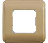 BJC Rehabitat - Placa/marco 2 módulos estrechos o 1 ancho, Dorado ,16662-DR