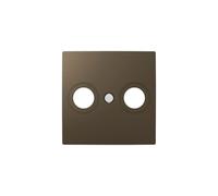 BJC Tapa Toma Tv 2 Conectores Viva 23330 GL Gris Lava
