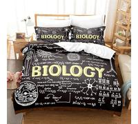 BJCJGGL Funda Nordica 90 BiologíA QuíMica Edredón Cama 90 para Niñas Niños con Cremallera de Suave Transpirable Microfibra Fundas Nordicas 150x220 cm + 2 Fundas de Almohada 50x80 cm