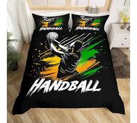 BJCJGGL Funda Nordica Cama 180 Balonmano Colchas Cama 180 para Niños Adultos con Cremallera Suave Transpirable Microfibra Fundas Nordicas 260x240 cm + 2 Fundas de Almohada 50x80 cm